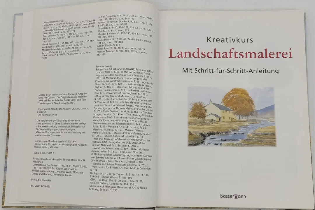 Buch Kreativkurs Landschaftsmalerei "Mit Schritt-für-Schritt-Anleitung" – Bild 4