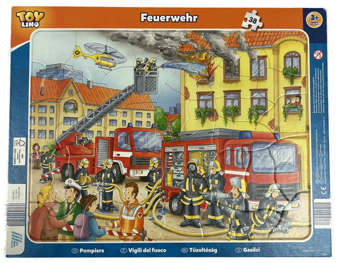 Kinderpuzzle (3er Pkg.) Polizei, Feuerwehr, Feuerwehr ab 3 Jahre – Bild 4