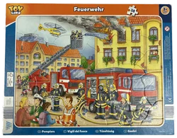 Kinderpuzzle (3er Pkg.) Polizei, Feuerwehr, Feuerwehr ab 3 Jahre – Vorschau 4