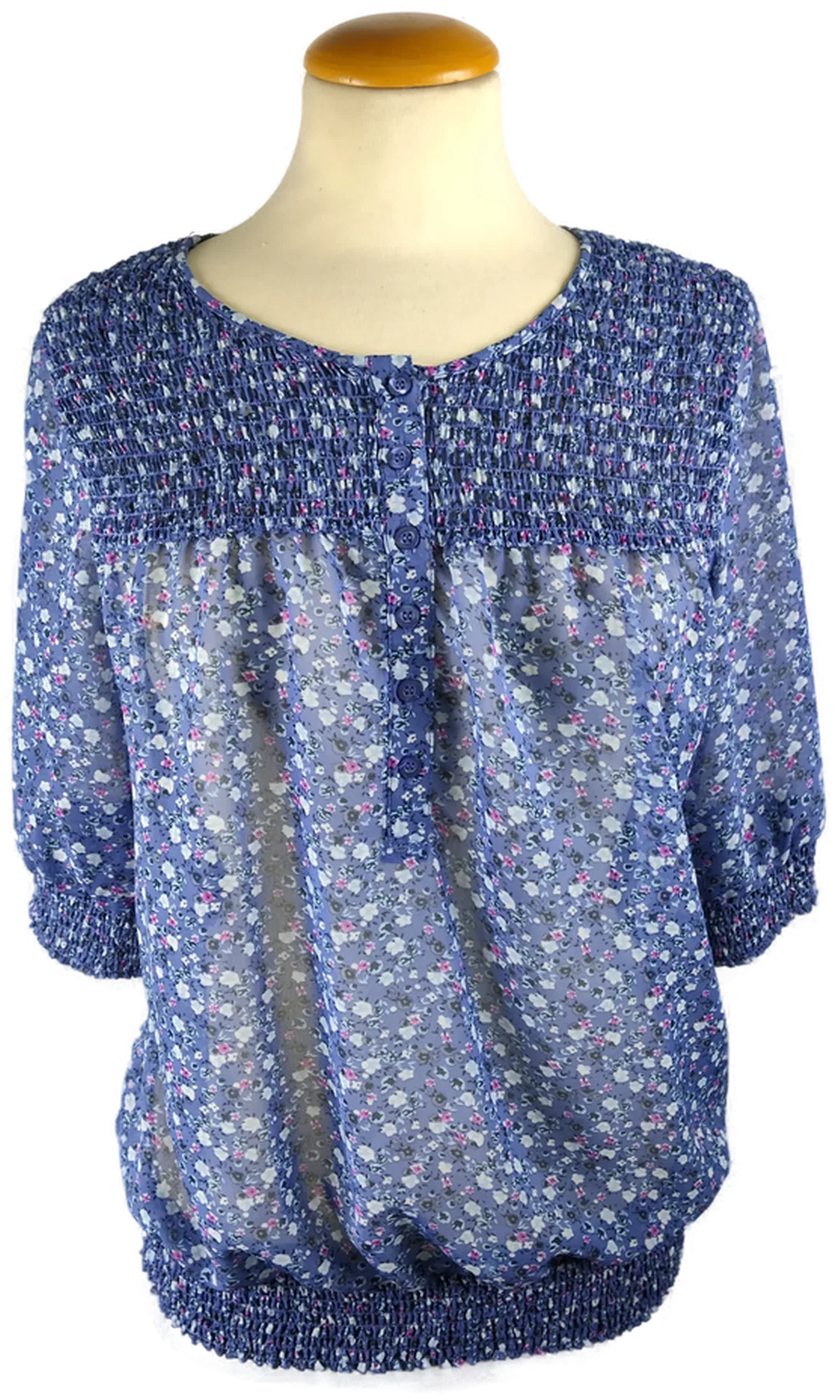 Damen-Shirt Sonstige Geblümt Polyester Gr. 42 | Frühlingsfavorit - Bild 1