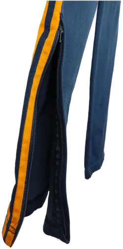 Adidas Unisex Trainings- Jogginghose dunkelblau/orange - XS/44 - Bild 3