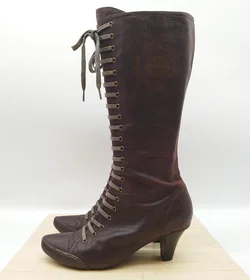 Jump for the people Schnürstiefel, Leder, Gr. 38, braun - neu besohlt  – Vorschau 3