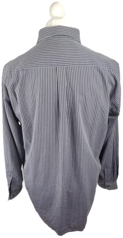 TCM Herrenhemd XL Grau Gestreift | Casual-Klassiker – Vorschau 3