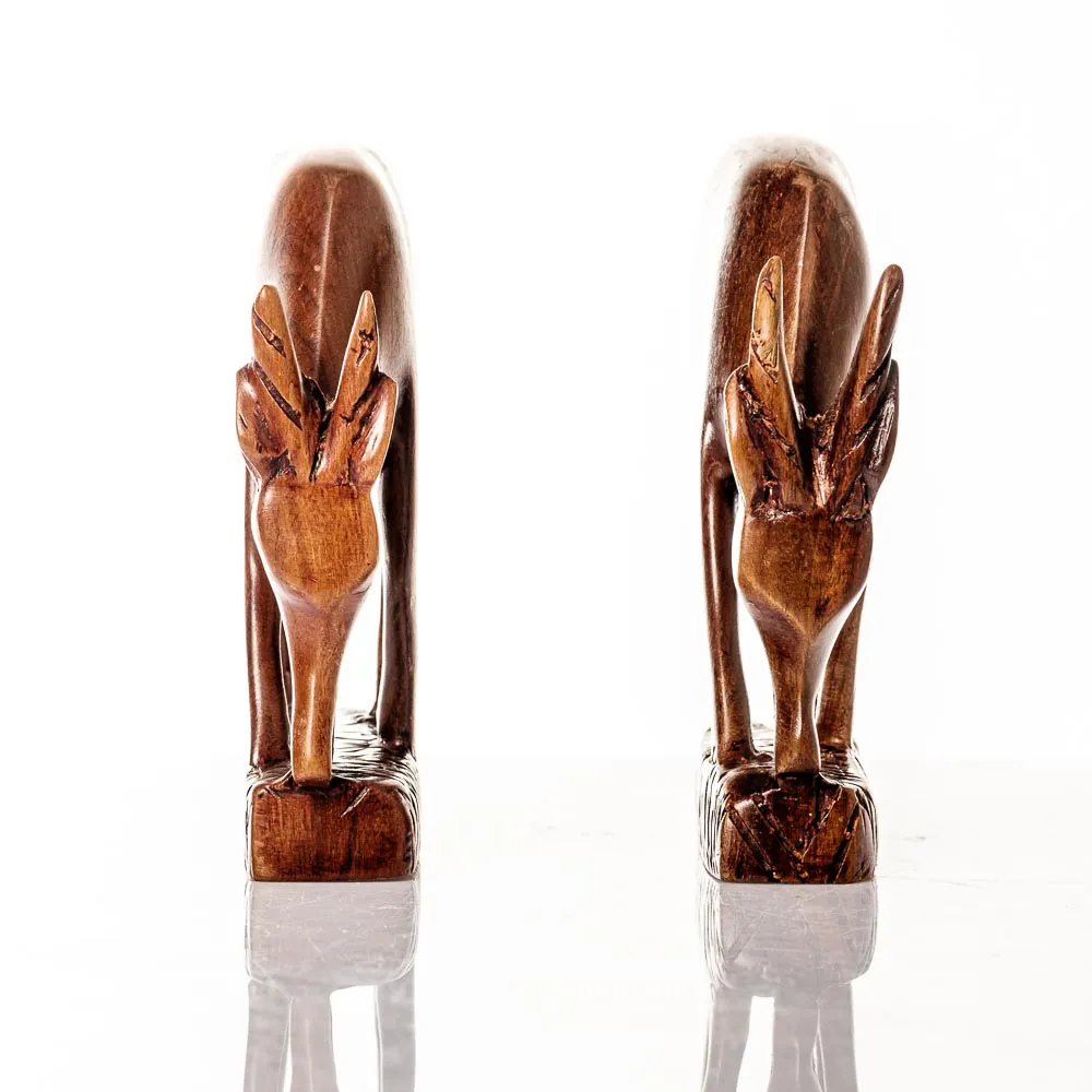 Gazelle/Antilope aus Holz - 2er Set – Bild 2