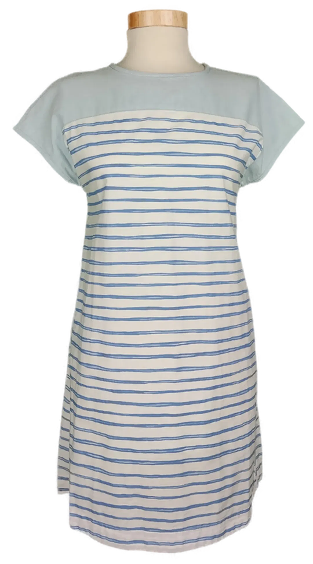 Benetton Mädchen Minikleid blau/weiß gestreift - L/11-12 Jahre - Bild 1