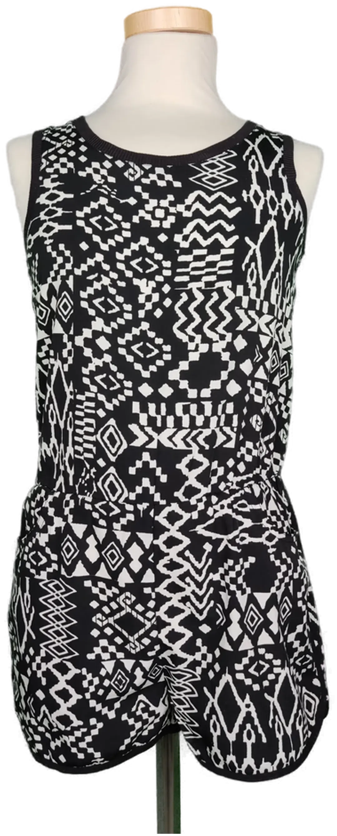 C&A here+there Mädchen Jumpsuit schwarz/creme - 140 - Bild 1