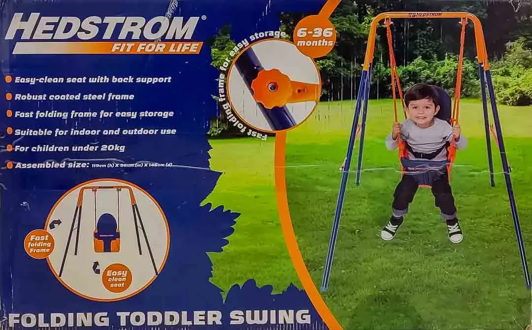 Hedstrom Kinderschaukel für Innen- und außenbereich in orange-blau - Bild 4