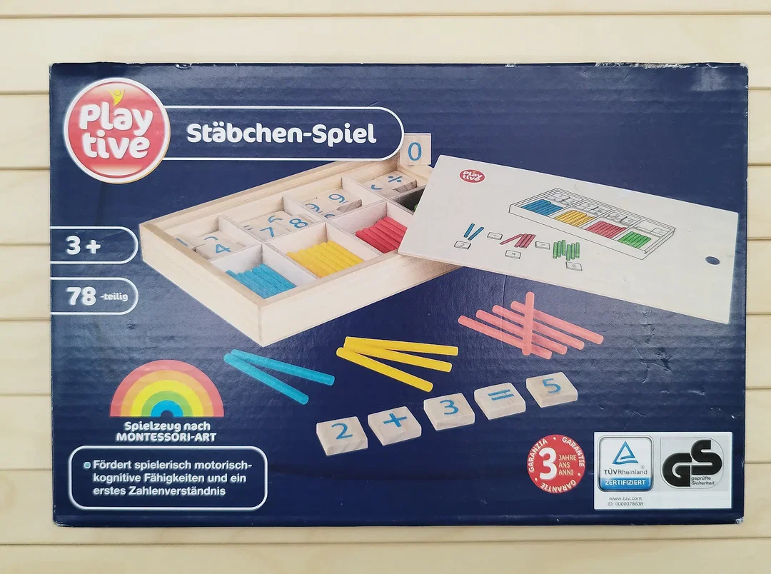 Holzstäbchen-Spiel Playtive Zahlen Lernen | Wie Neu - Bild 1