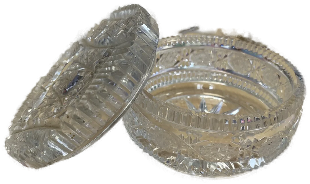 Vintage Bonbonschale Kristall – Bild 3