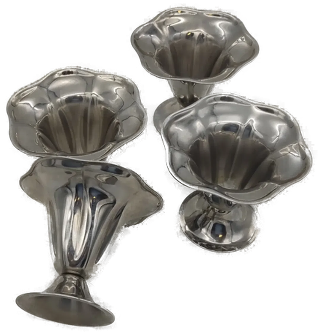 4er-Set Oneida Eisbecher Modell 93 (versilbert) - Bild 1