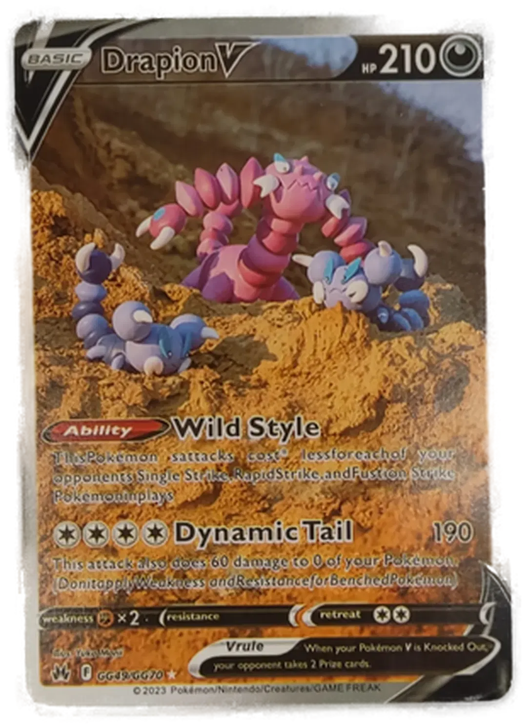  Pokémon Sammelkarte DrapionV Basic - Bild 1