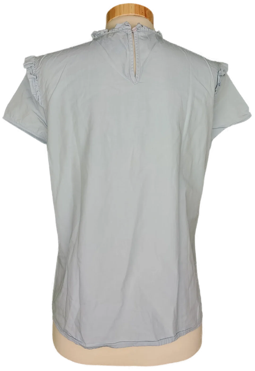 Only Damen Kurzarm Bluse hellblau - S/36 – Bild 2