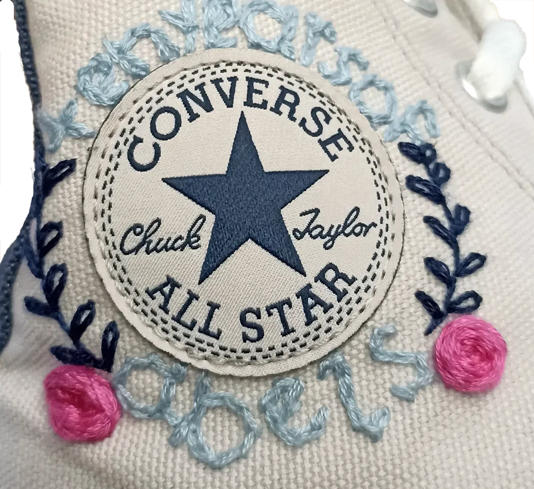 Converse Damen Chucks mit Blumenstickerei weiß Gr. 40 – Bild 10