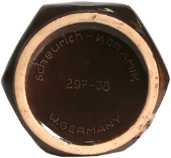 Scheurich Keramik Vase 297-38 – West Germany – 38 cm – Blau-Braune Verlaufsglasur - Bild 2