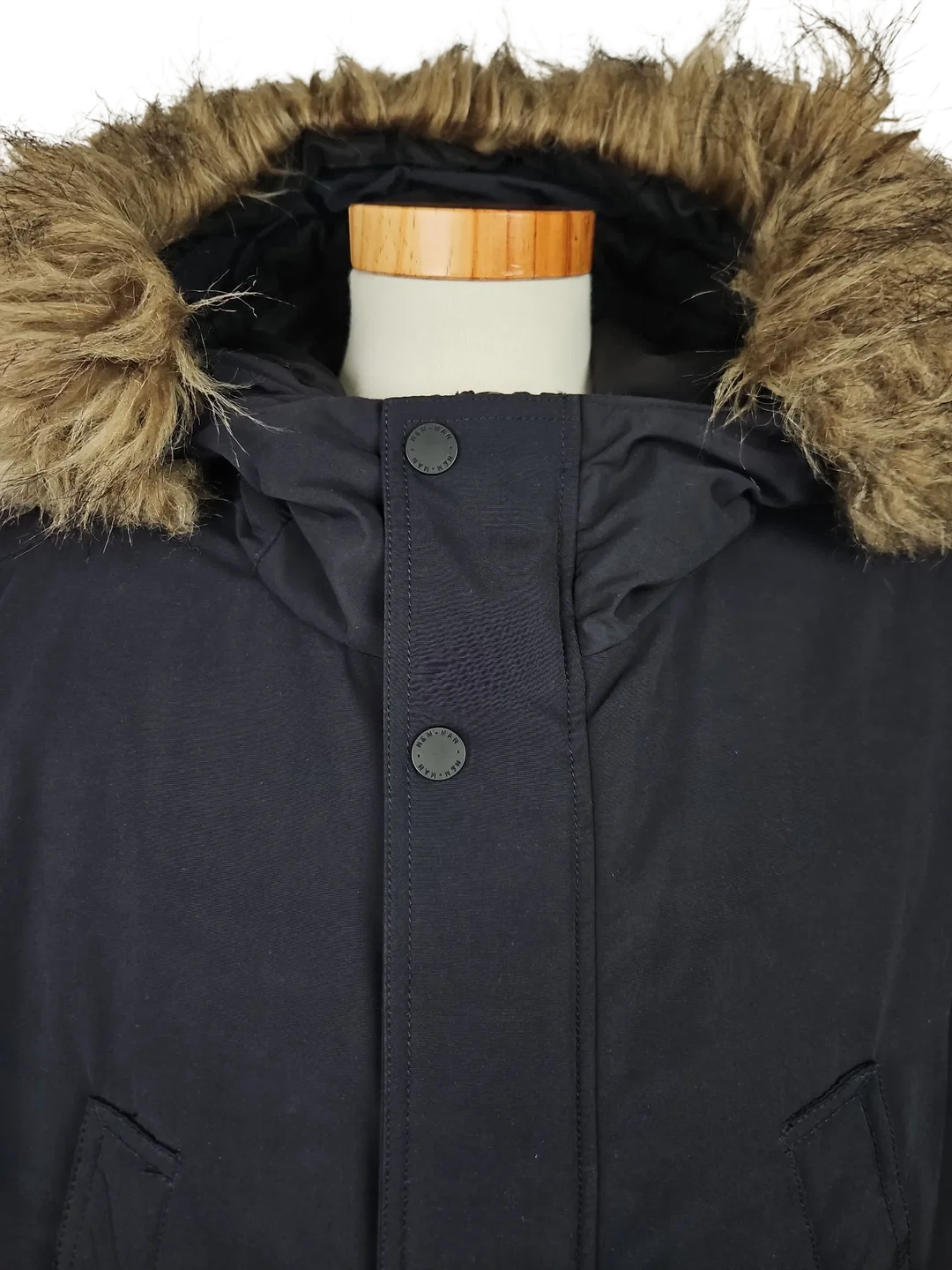 H&M Herren Parka, marine - Gr. XL  – Bild 7