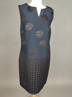 Barbara Schwarzer Damen Zweiteiler, Kleid mit Mantel dunkelblau - L / 40 – Vorschau 2