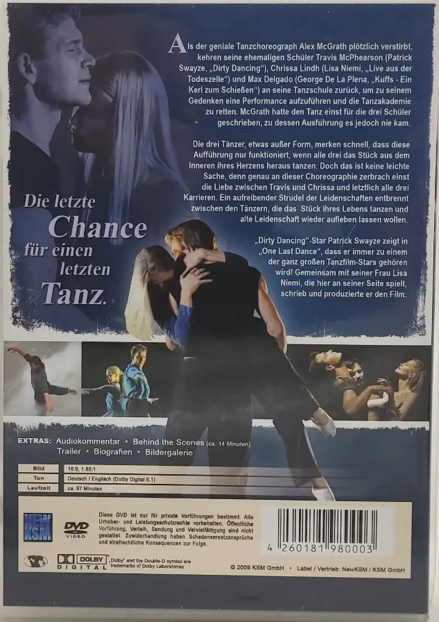 DVD "One last Dance" mit Patrick Swayze und Lisa Niemi – Bild 2