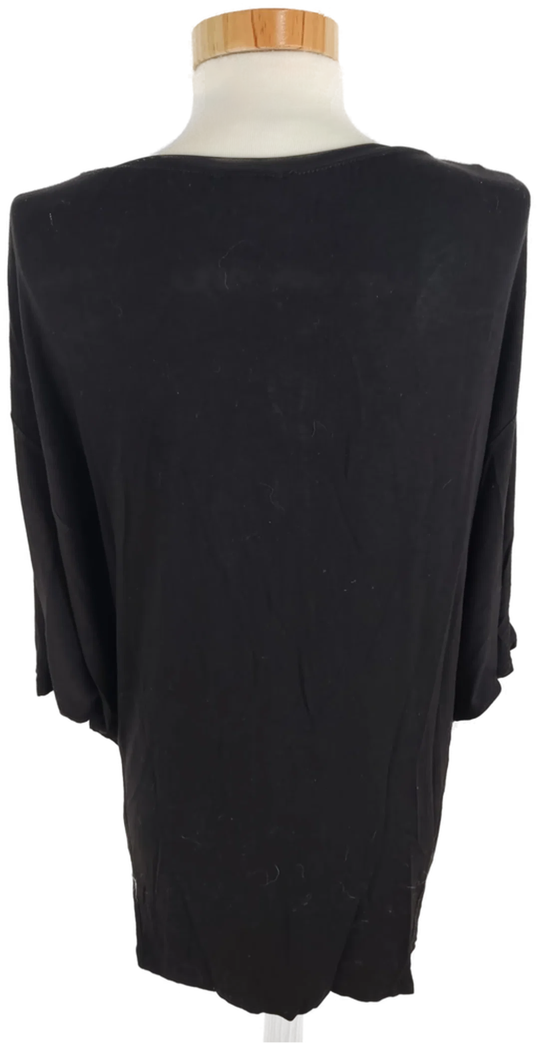 T-Shirt "Luizza",kurzarm mit Rundhalsausschnitt, schwarz/rot mit Pailletten, Größe 44 – Bild 3