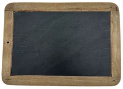 Antike Schiefertafel mit Holzrahmen - Bild 2