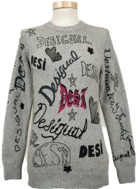 Desigual Damen Pullover grau Gr.XS - Bild 1