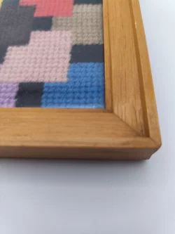 kleines Stickbild, 25 x 25cm, gerahmt – Vorschau 2