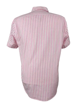Hugo Boss Herren Kurzarmhemd, weiß/rosa - Gr. L - Bild 2