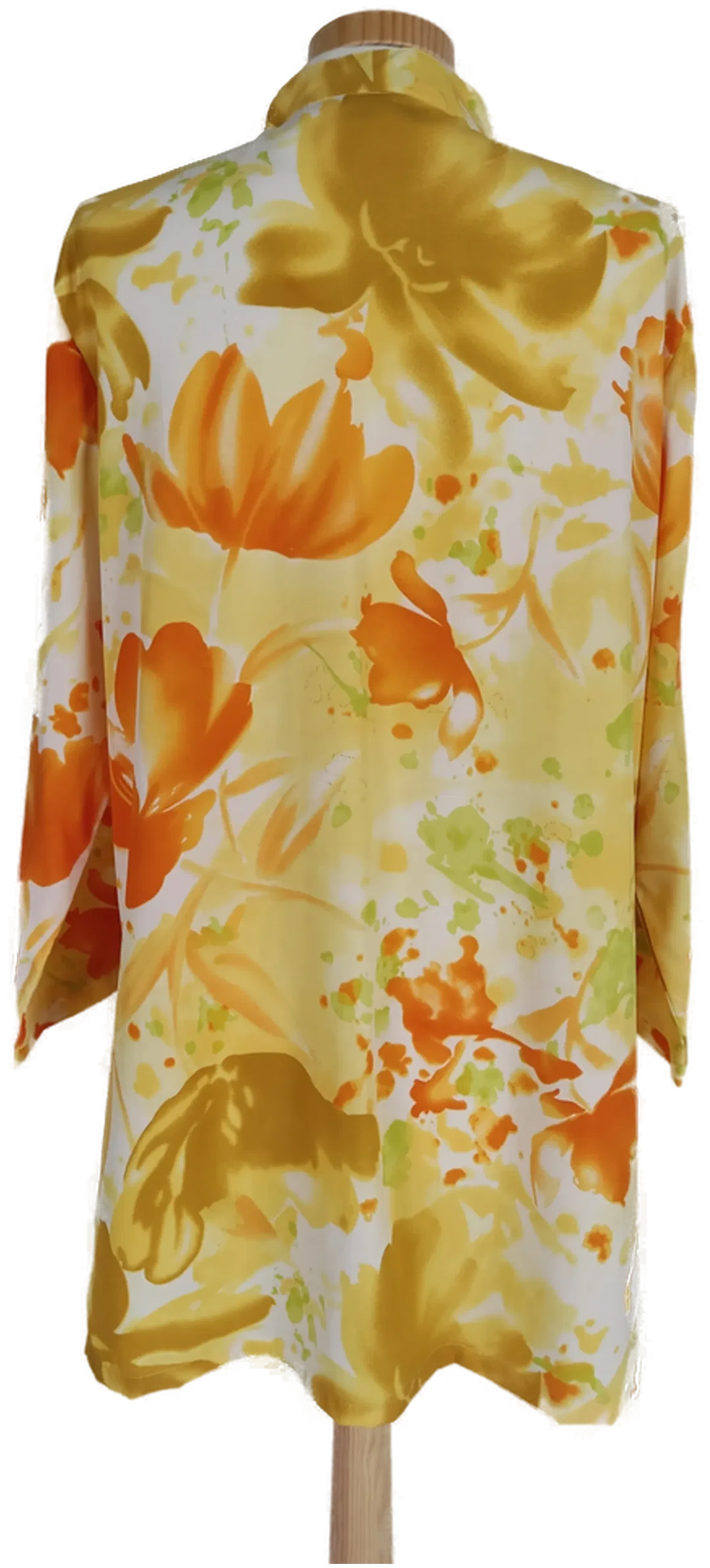 Damen-Bluse gelb geblümt - XXL/44  – Bild 2