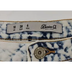 Denim Co. Damenshort, bleach-dyed blue - Gr. 38 - Bild 3