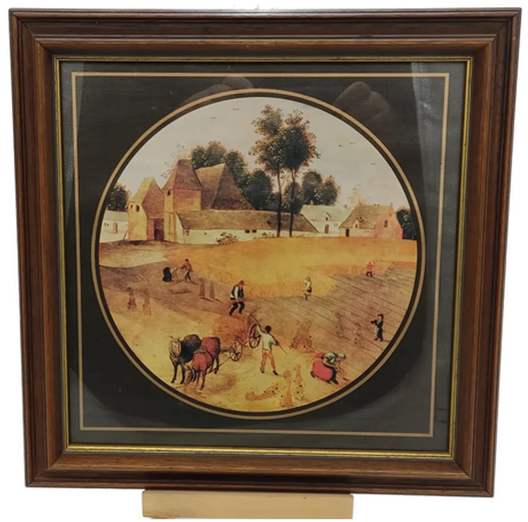 Bilder "Quartett der vier Jahreszeiten" Alte Drucke im Rahmen hinter Glas 35,5cm x 35,5cm – Bild 3