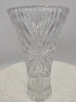 Bohemia Crystal Bleikristallvase, mit Schliffmuster  | Zeitloser Glanz
