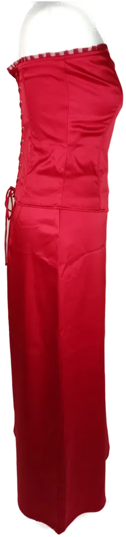 Zweiteiler Abendkleid Vero Moda Rot Größe 38 | Party-Eleganz - Bild 2