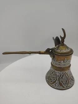Islamische Messing Dallah Kaffekanne mit arabischer Kalligraphie | Orientalischer Schatz - Bild 7