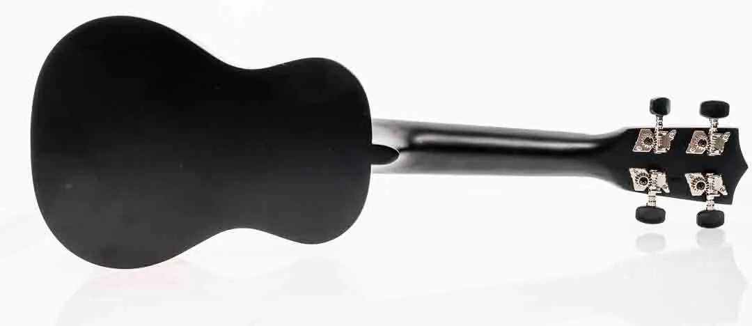 Classic Cantabile Ukulele Schwarz Set inkl. Tasche und Songbook und Ukulelenschule – Bild 4
