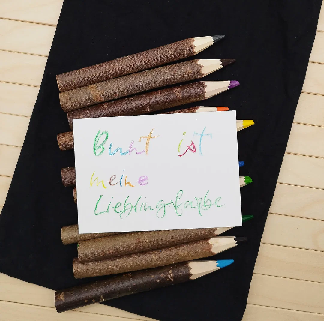 Holzbuntstifte, Set 12 | Natürliches Geschenk - Bild 1