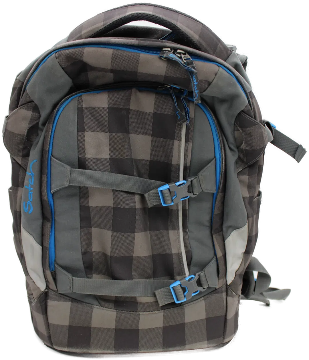 Satch Schulrucksack – kariert, ergonomisch, mit Brust- und Hüftgurt - Bild 1