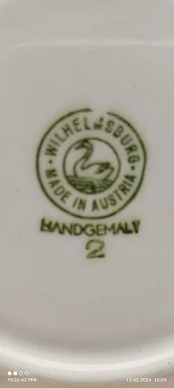 Kleiner Teller Lilien Porzellan Wilhelmsburg 'Alpenflora' | Vintage-Schatz - Bild 5