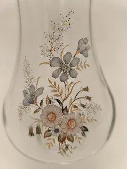 zarte Glasvase mit Golddekor, vintage - Bild 2