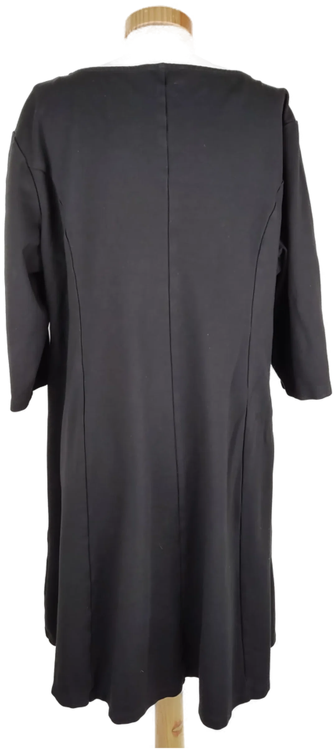 Kleid "Dresses Yessica", 3/4arm mit Rundhalsausschnitt, schwarz, Größe XL – Bild 3