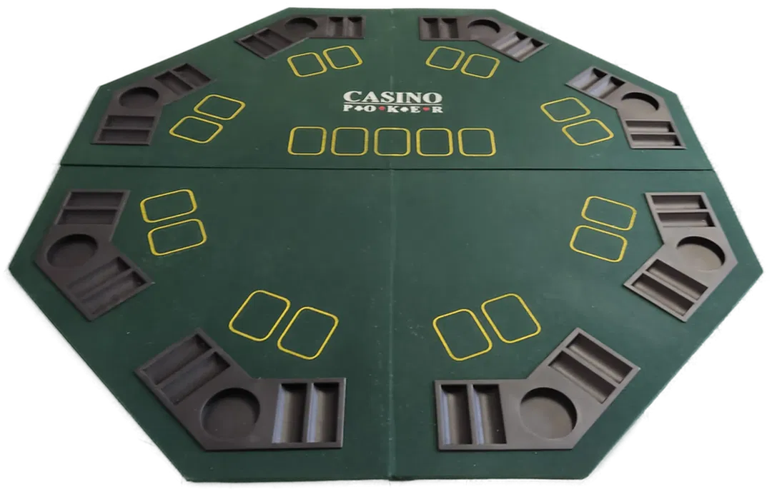  Weco Casino Poker Tischauflage-Pokertisch  1.20 m X 1.20 m mit Tasche - Bild 1