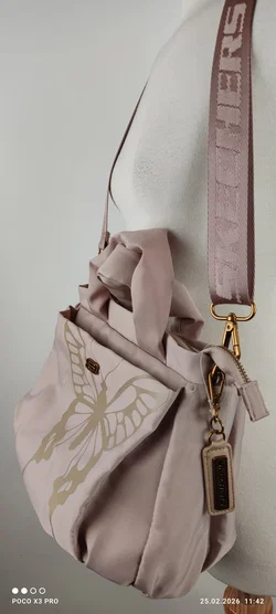 Skechers Schultertasche Beige Kunstleder | Leichter Klassiker - Bild 5