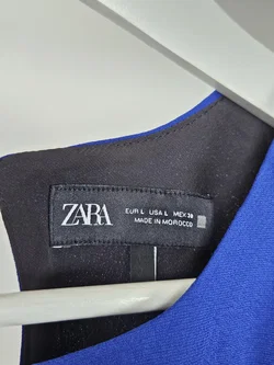 ZARA Damen Maxikleid, blau - Gr. L / 40  - Bild 5