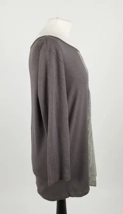 Fabiana Filippi - Graues Oberteil mit Kettendetails - XXL, 94% Baumwolle, 6% Lycra – Vorschau 2