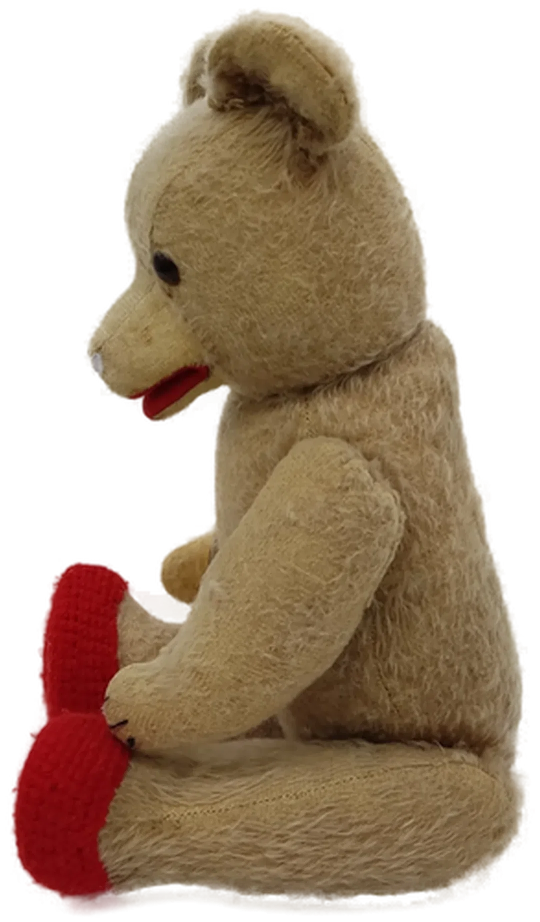 Teddybär Stofftier in braun-rot, Höhe 48cm – Bild 3