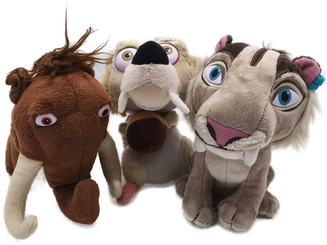 3 Plüschtiere "Ice Age", als Set  – Bild 1