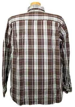 Marc O'Polo Herren Hemd braun/weiß kariert Gr. XL - Bild 2