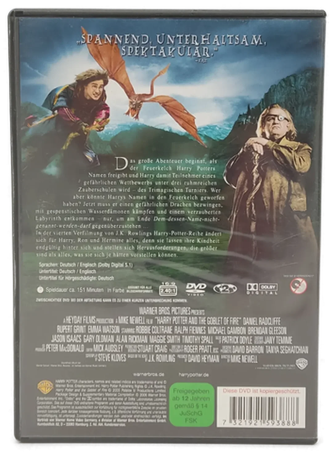 DVD "Harry Potter und der Feuerkelch" mit Daniel Radcliffe und Emma Watson – Bild 2
