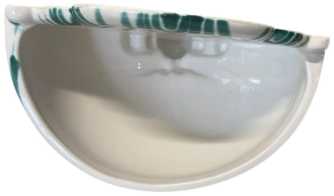 Gmundner Keramik - Wandbrunnen - grüngefalmmt - Bild 1