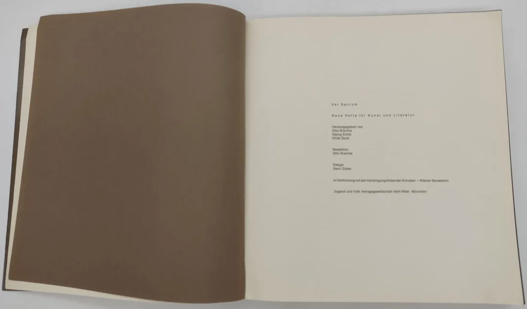 Buch Ver Sacrum "Neue Hefte für Kunst und Literatur" Ausgabe B. Mit 29 Originalgraphiken u. 2 Originalfotos Nr 00572 – Bild 5