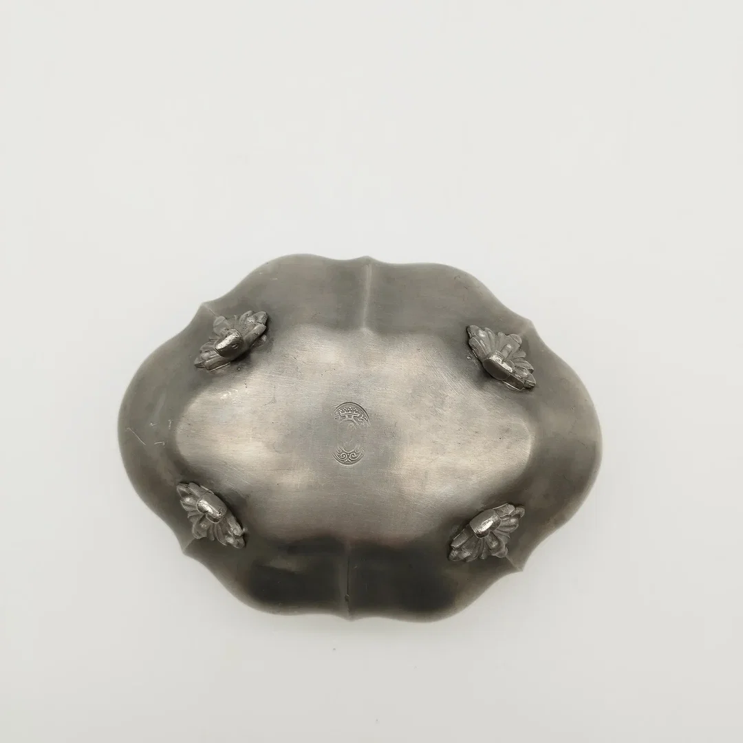 Metall-Potpourri-Schale, Zinn | Retro-Charme – Bild 4