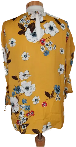 HALLHUBER Damen Bluse gelb/weiß geblümt - M/38 - Bild 2